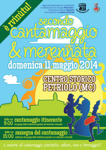 Secondo Cantamaggio e merennàta a Petriolo MC, domenica 11 maggio 2014