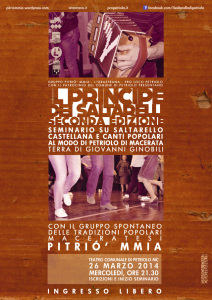 Il Principe dei Saltarelli 2.0 – Seminario sul saltarello di Petriolo con il gruppo Pitrió’ mmia