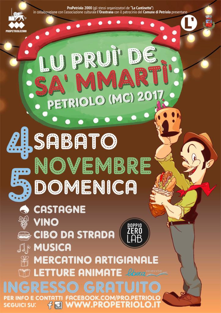 Lu prui' de Sa' Mmartì' - Petriolo (MC), 4 e 5 novembre 2017