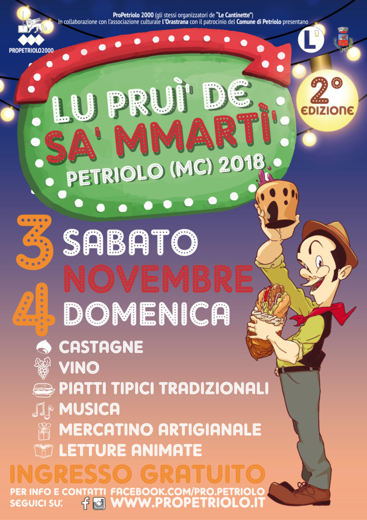 Lu prui' de Sa' Mmartì' - II edizione - Petriolo (MC), 3 e 4 novembre 2018
